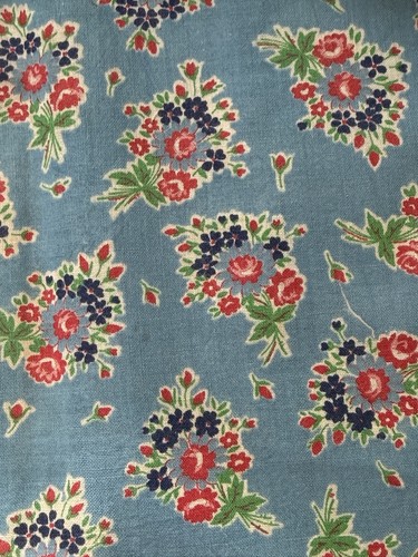 Vintage feedsack floral fabric - vintage,