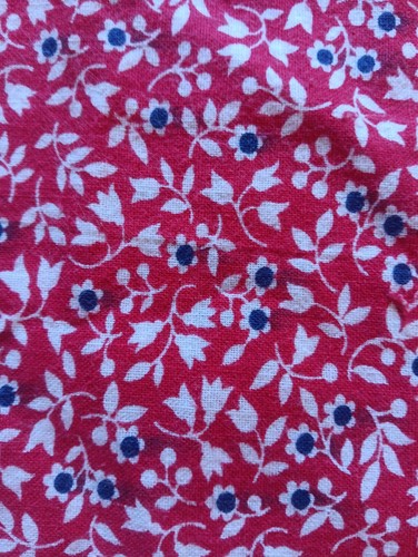 Vtg feed sack fabric - fabric, floral